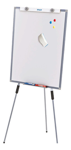 Quadro Branco Flip Chart Office Magnético Stalo 90x67cm