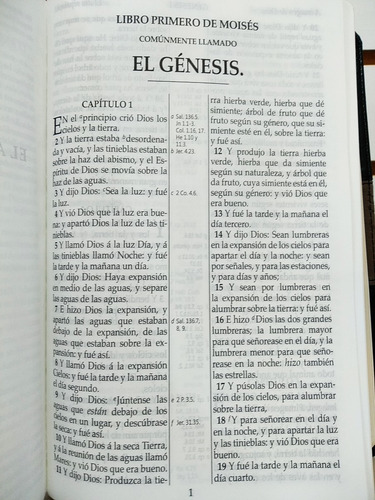 Biblia Rvr1909 (antigua) Letra Grande Imitación Piel Negro