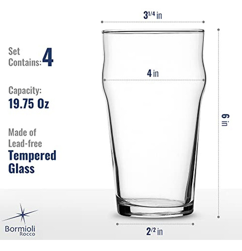 Vasos De Cerveza Clásicos De 590 Ml Hechos En España