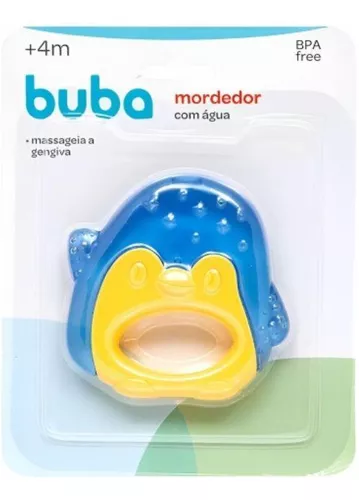 Mordedor para Bebê Buba Gelado com Água Centopeia Azul