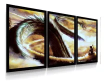 Comprar 3 Pôsteres Decorativos Dragon Ball Z Goku Shenlong 42x90cm