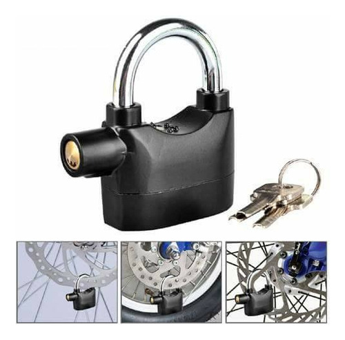 Candado Alarma 110 Db Alarma Lock Para Motos Bicicletas