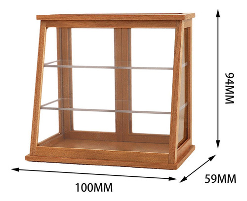 Mini Caja De Madera Para De Postre, Vitrina De Estilo D