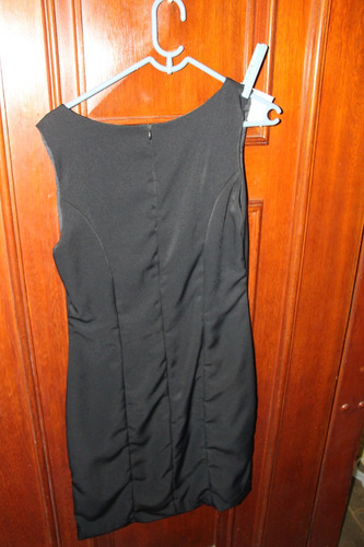 = Roupa Lote 582 Mulher Vestido Preto Básico T43 97cm Forrad