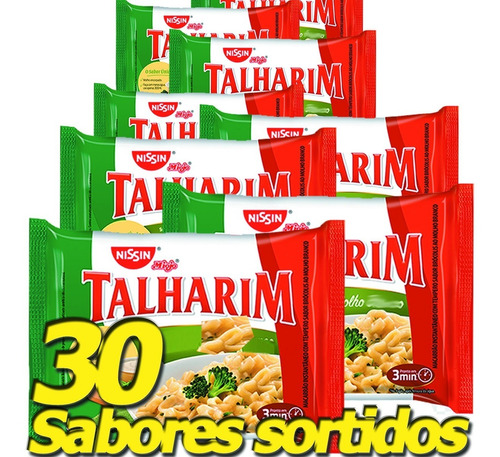 Nissin Lamen Miojo Talharim Bol 30 Unidades  99g Atacado  