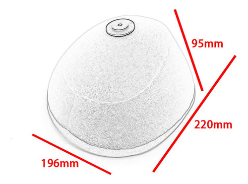 . Filtro De Aire For Crf450r 2009-2012 Crf250r 2010 2011