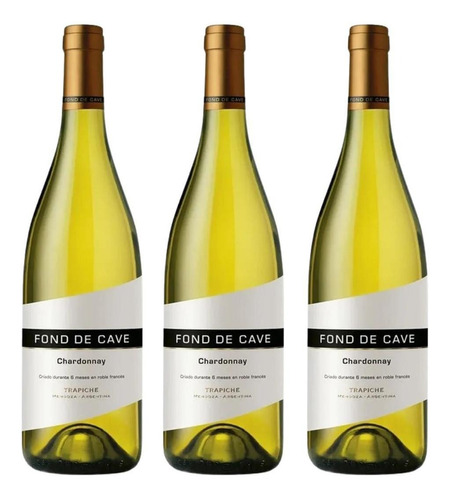 Trapiche Fond De Cave Chardonnay Blanco 750ml X3 Fullescabio