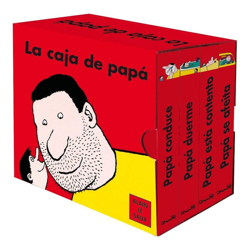 La Caja De Papa: Caja Con 4 Cuentos Individuales, De Le Saux Alain. Editorial Corimbo, Tapa Dura En Español, 2009