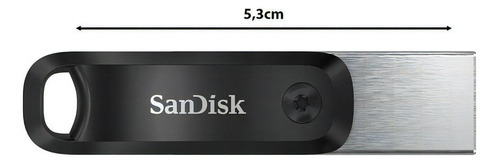 Unidad flash USB Sandisk para iPhone de 128 GB, iXpand Drive Go Lightning, color negro y plateado, nombre de diseño Sandisk