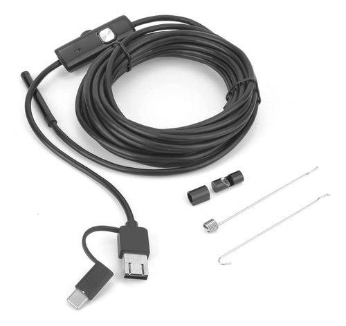 Endoscopio Usb 3 En 1 Y102, Lente De 5,5 Mm, 6 Led, Cable De