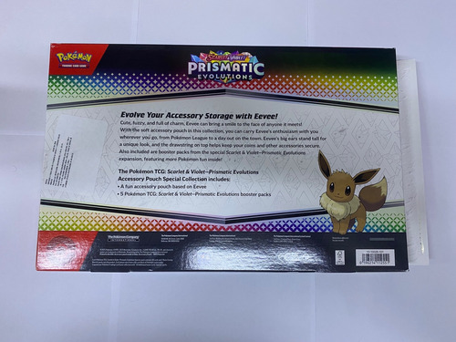Pouch Eevee Pokemon Prismatic Evolutions Original Sin Sobres