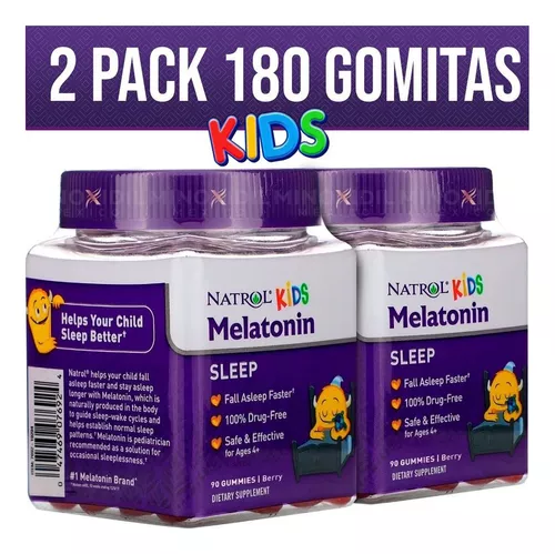  Natrol Melatonina para niños de 1 mg, suplemento