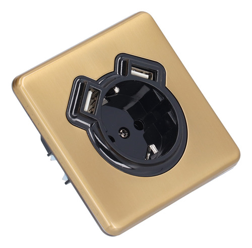 Enchufe Eléctrico De Pared, Retro, De Bronce, Ignífugo