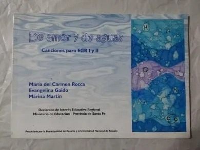 De Amor Y De Aguas - Canciones Para Egb 1 Y 2 - Vv Aa Música (Usado)