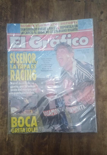 Revista El Grafico Nro 3871 Si Señor La Tapa Es Racing (m)