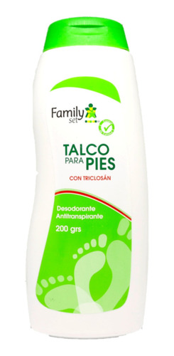 Family Set Talco Para Pies Desodorante Antitranspirante 200g