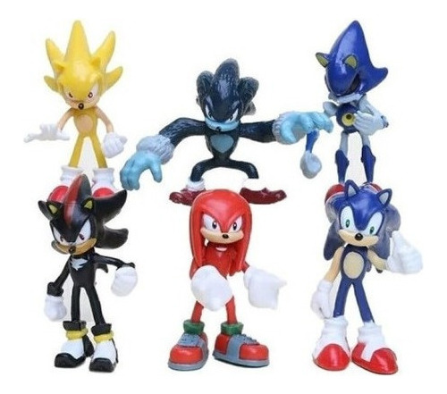 Juego De Figuras De Personajes De Sonic Shadow Tails