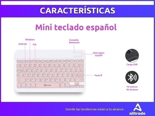 Imagen 5 de 9 de Funda Para Samsung A8 2021 Teclado Y Mouse Magnetica Xinua