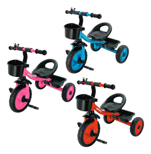 Triciclo Bicicleta Infantil Buzina E Cestinha Zippy Toys