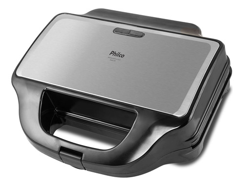 Grill E Sanduicheira Philco Pgr17pi Chapas Removíveis 900w Cor Preto 220V