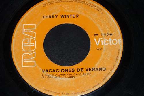 Jch- Terry Winter Vacaciones De Verano Soul 45 Rpm