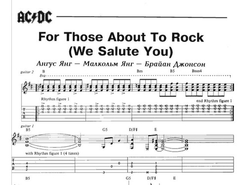 Ac Dc Greatest Hits - Tablatura Y Partitura Guitarra Rock