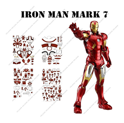 Figura Iron Man  Mark 7 Papercraft