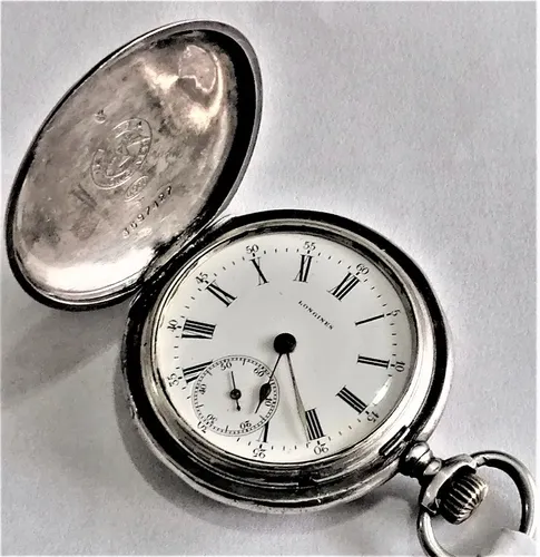 Reloj de Bolsillo LONGINES Plata 0'800 Grands Prix 7 - Cuerda Cal. 18.49 de  entre 1908