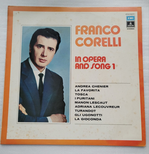 Franco Corelli In Opera And Song 1 Disco Lp Importado_