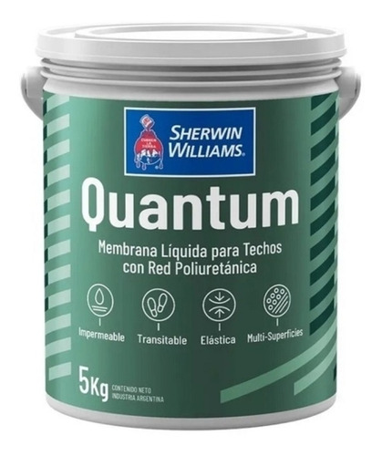 Membrana Liquida Techo Poliuretanica Quantum 20 Kg Sherwin