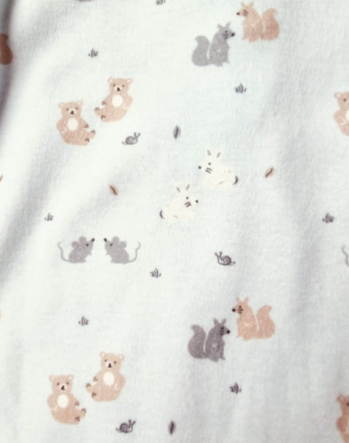 Enterito Bebe Basico Interlock Estampado Animalitos