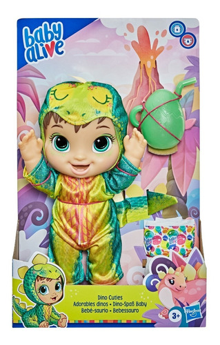 Muñeca Baby Alive Bebe-saurio Castaña Hasbro