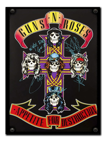 #401 - Cuadro Vintage 21 X 29 Cm / Guns N` Roses Rock Poster