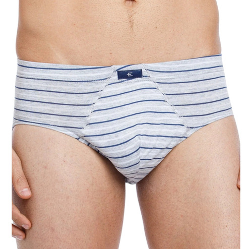 Slip Hombre Eyelit Algodón Rayado Con Toalla 333 S/xxl