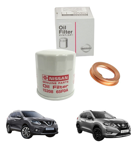 Filtro Aceite Y Golilla Original Nissan Xtrail (2015-2021).