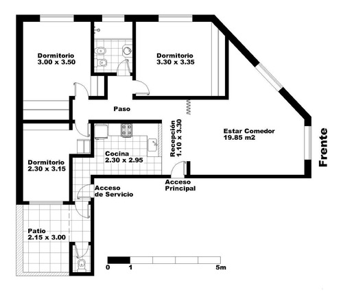 Venta Departamento 4 Ambientes Pb Esquina Al Frente Caballito