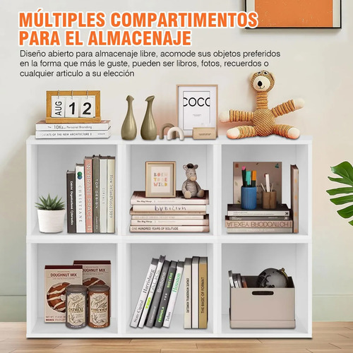Librero Organizador Cubos Apilables De Madera Multifuncional