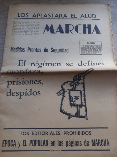 Semanario Marcha 16 De Octubre 1965 - Nº 1276