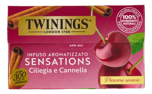 Te Twinings Canela Y Cerezas Infuso Ciliegia E Cannella