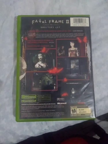Fatal Frame 2 Xbox Clássico Original Crimson Butterfly Fatal Frame 2 Xbox Clássico Original Crimson Butterfly