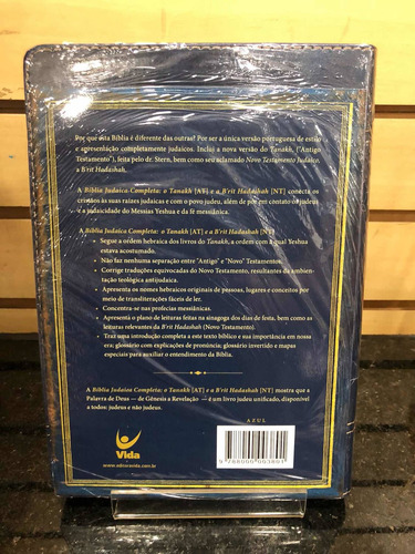 Biblia Judaica Completa Luxo - Azul