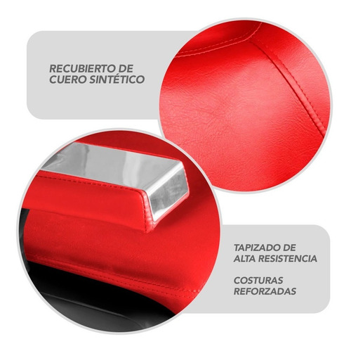 Imagen 6 de 7 de Silla Sillon De Barberia Barbero Estetica Uso Rudo Reclinabl
