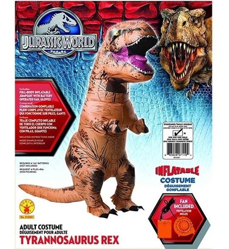 Disfraz Halloween Dinosaurio T-rex Inflable Dinosaurio Xtr P