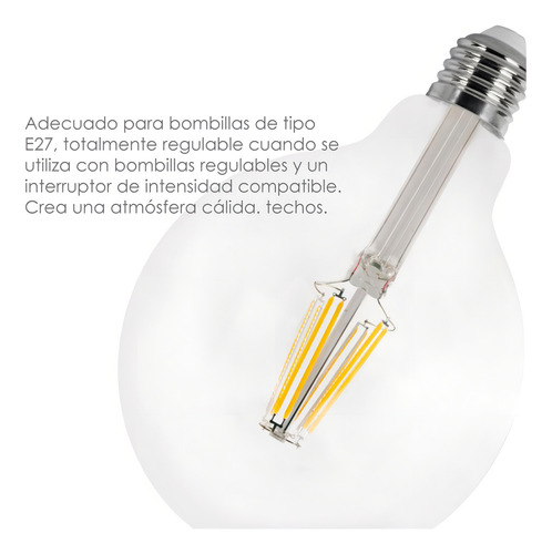Lampara De Techo Colgante Industrial 8 Luces Downlight Verde