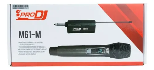 Micrófono De Mano Sencillo Pro Dj M61-m