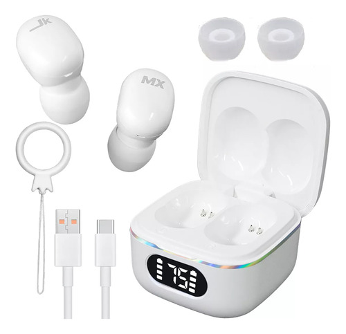 Audífonos In-ear Inalámbricos Bluetooth Con Micrófonos Tws Blanco