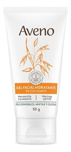 Gel Crema Hidratante Facial Piel Sensible Mixta Aveno 50g