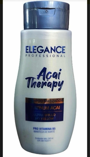 Shampoo Matizador Acai Therapy Elegance De 240 Ml