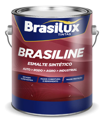 Tinta Esmalte Sintético Industrial 3,6l Brasiline  Cores