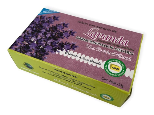 Jabón García Lavanda 5 Pz De 125g Ecológico Biodegradable